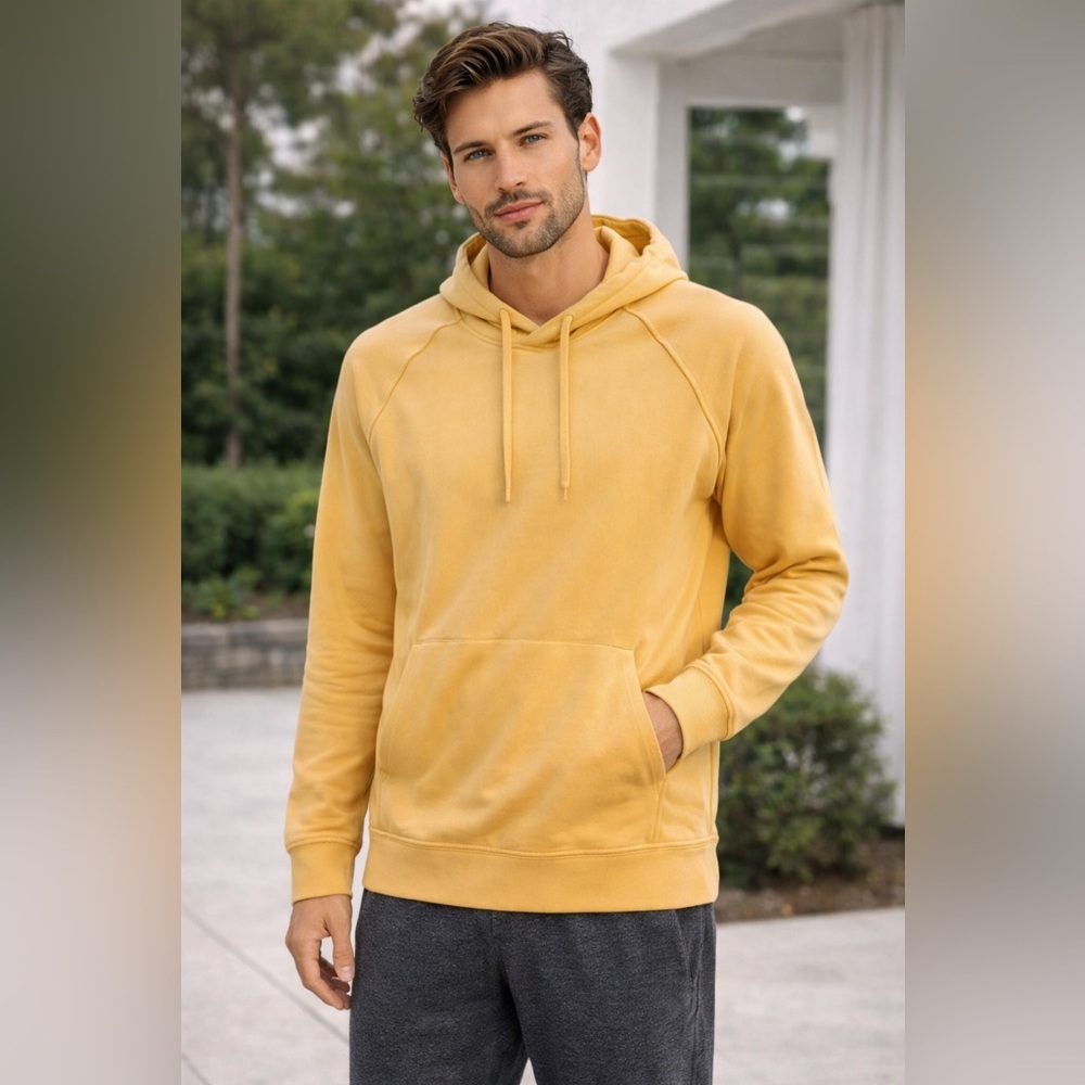 Lululemon Yellow Pullover Hoodie Sweatshirt Size M